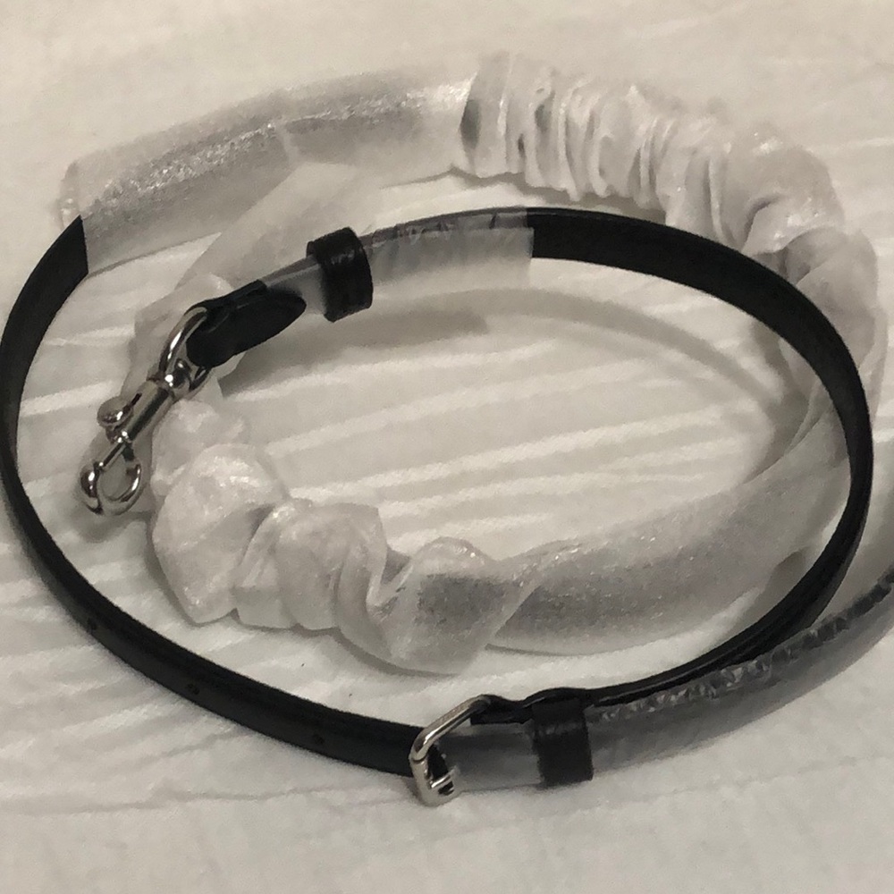 Black Leather Key & Card Holder Strap - Women Accessories